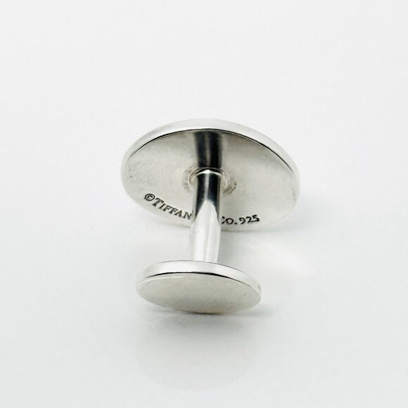 Return to Tiffany Oval Cufflink in Sterling Silver 1 Single Replacement For Lost - Picture 4 of 6